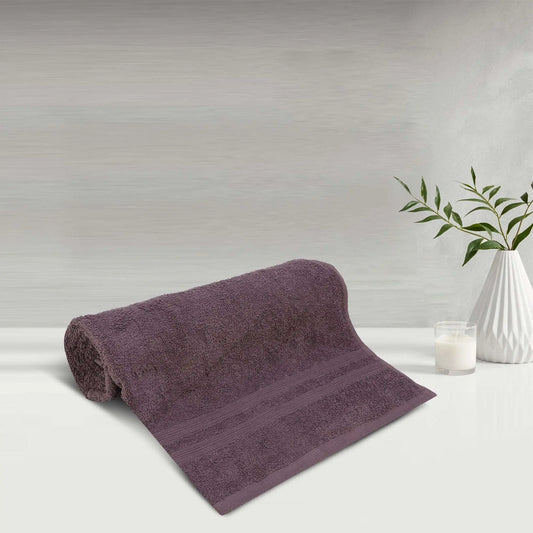 Lush & Beyond Bath Towel Set of 1, 100% Cotton Towel for Men & Women 500 GSM Towel( Size 55.11X27.55 inches)Purple - LUSH & BEYOND