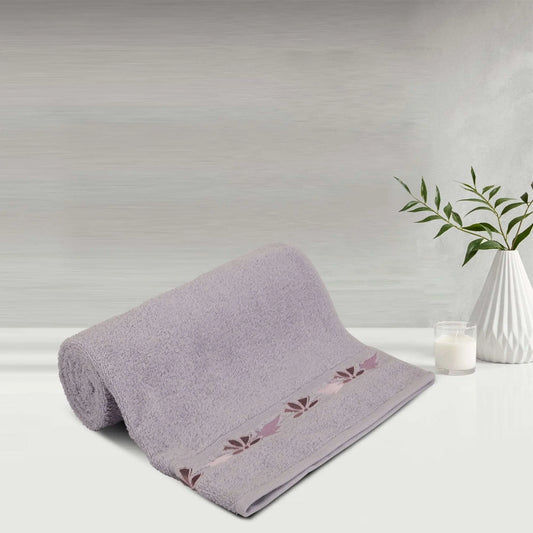 Lush and Beyond, 500 GSM BathTowel Pack of 1- | 100% Cotton |Ultra Soft, Absorbent & Quick Dry Towel for Gym, Pool, Travel, Spa and Yoga, Size 26x55 Inches(Purple) - LUSH & BEYOND