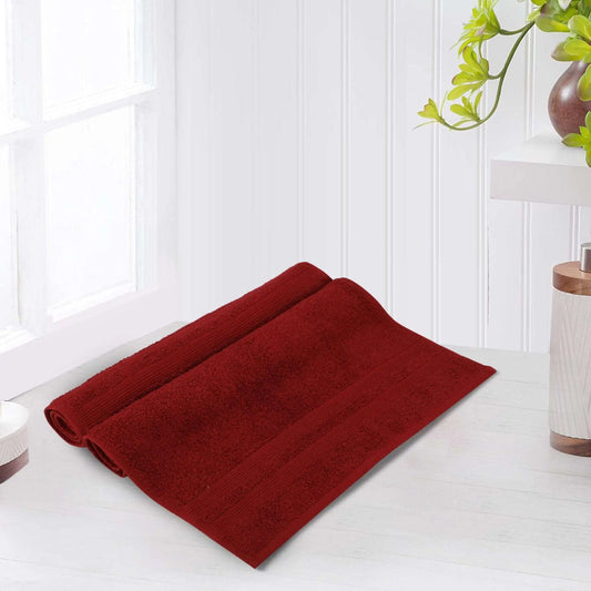 LUSH & BEYOND 100% Cotton 2 Piece Hand Towel Set 500 GSM (P Red) - LUSH & BEYOND