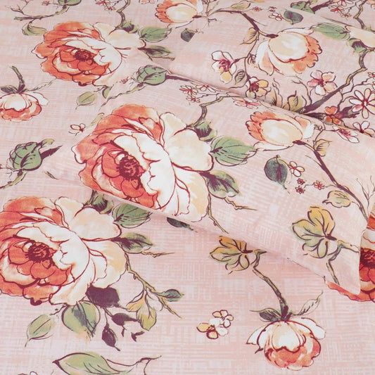 Cotton Bedsheet - Floral - LUSH & BEYOND