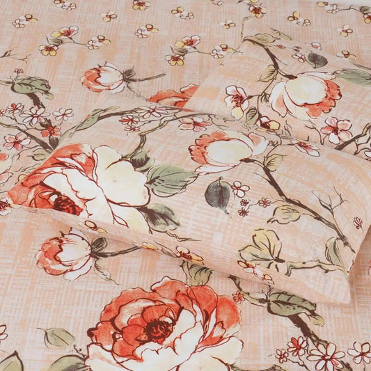 Cotton Bedsheet - Floral - LUSH & BEYOND